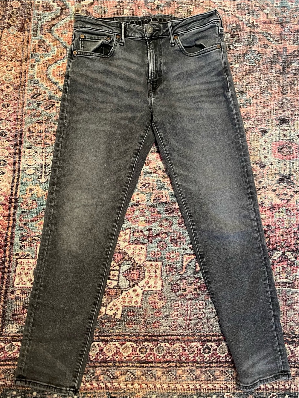 American Eagle Outfitters Men's Skinny Gray Black Jeans